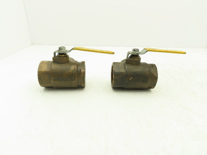 Apollo CII Conbraco 2"NPT Bronze 3-Way Ball Valve Full Port 400WOG Lot of 2