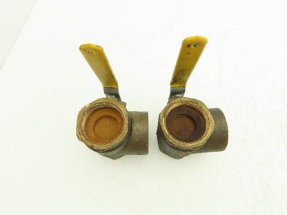 Apollo CII Conbraco 2"NPT Bronze 3-Way Ball Valve Full Port 400WOG Lot of 2