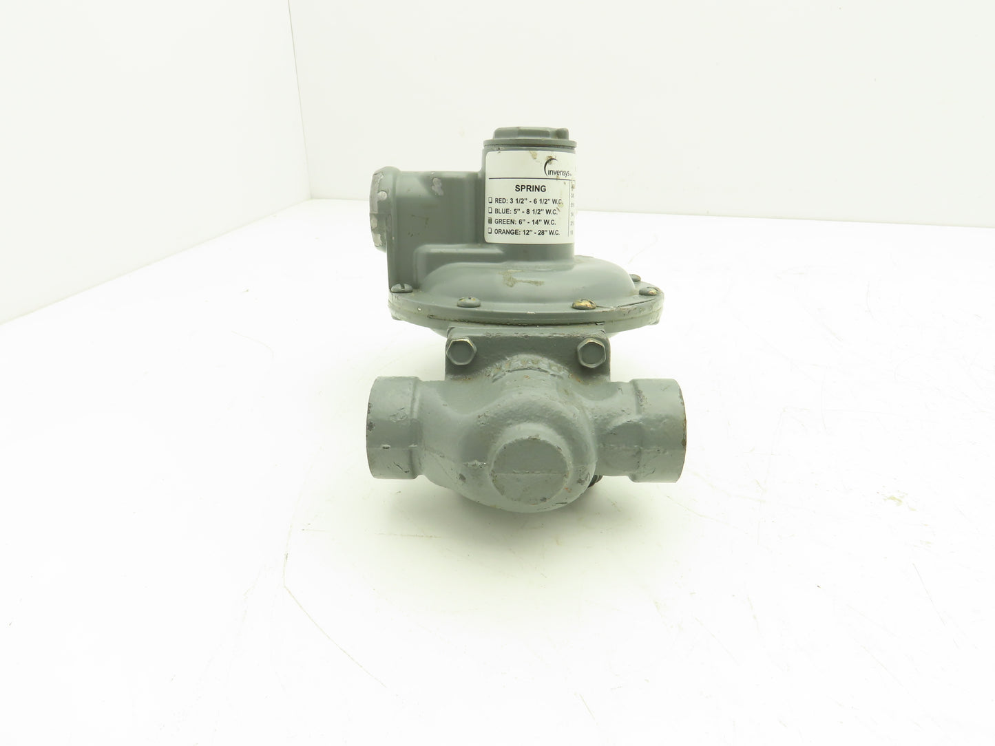 Invensys 043 Gas Service Regulator Green 6"-14" W.C. 1/8" Orifice 125psi Max