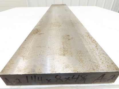 A2 Tool Steel Rectangle Bar 1-1/4" x 8"x 48" Oversize 145Lbs