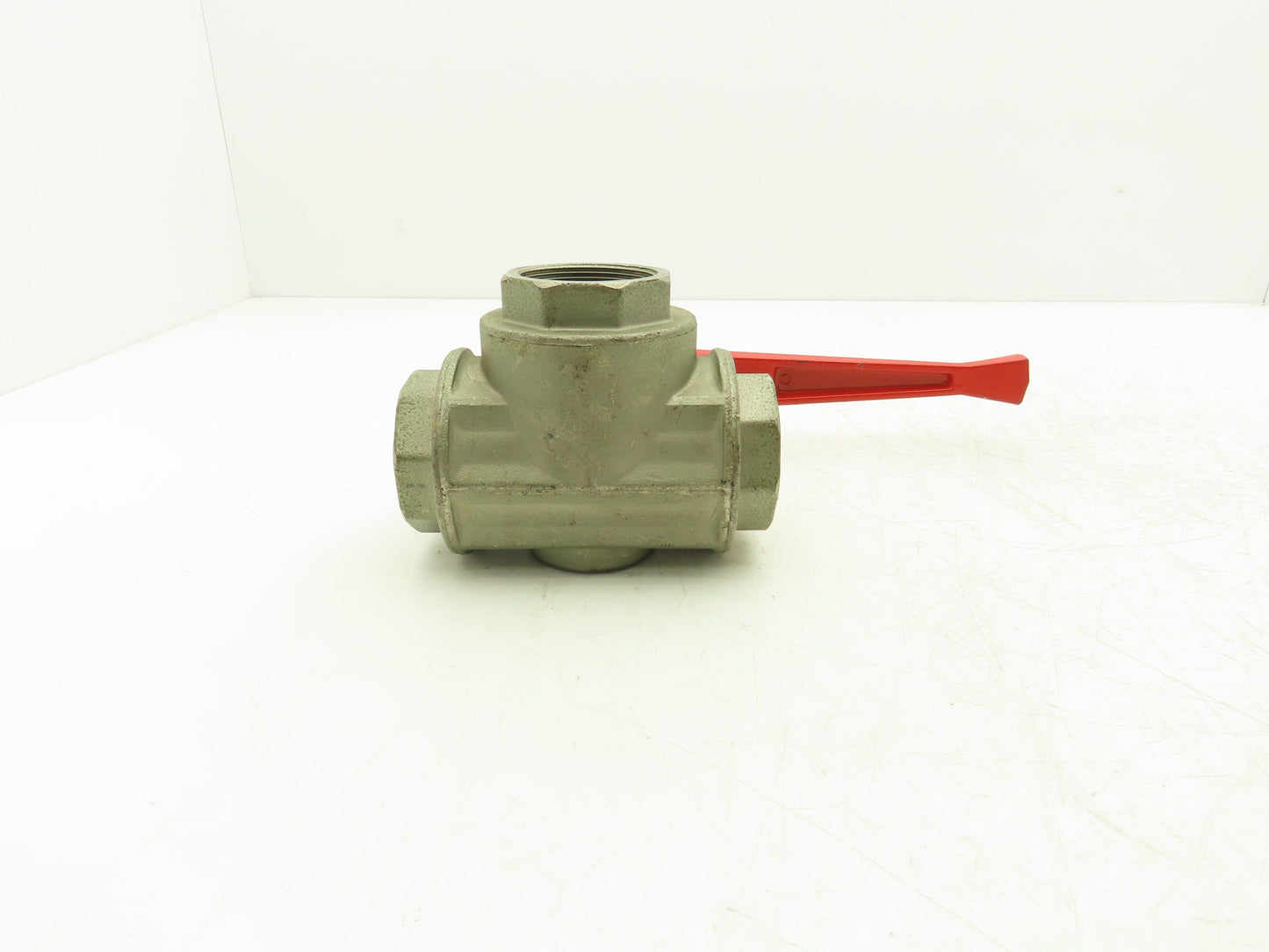 Renus N/A 2" NPT Aluminum 3-Way Ball Valve Full Port