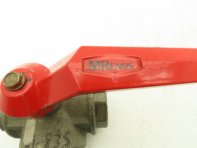 Renus N/A 2" NPT Aluminum 3-Way Ball Valve Full Port