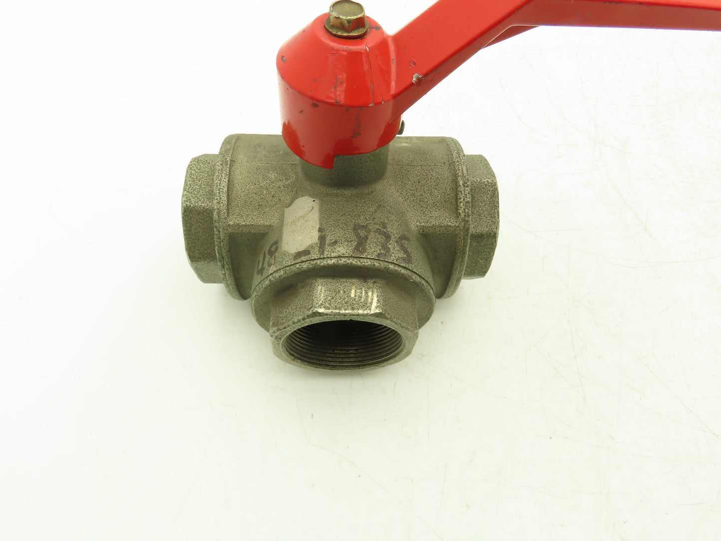 Renus N/A 2" NPT Aluminum 3-Way Ball Valve Full Port