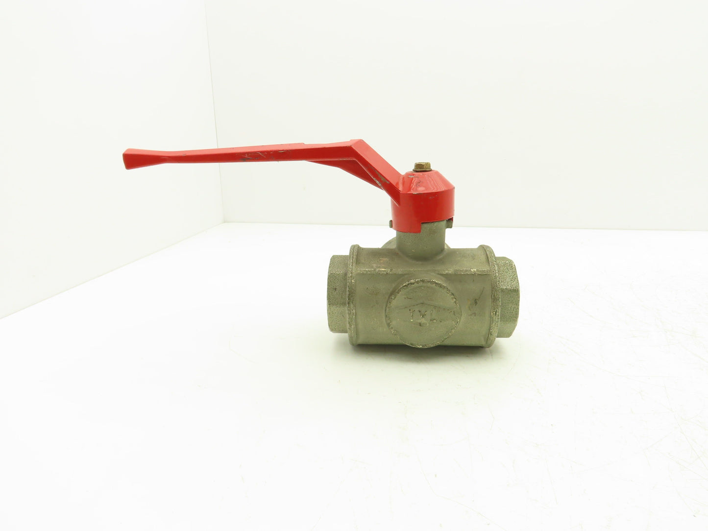 Renus N/A 2" NPT Aluminum 3-Way Ball Valve Full Port