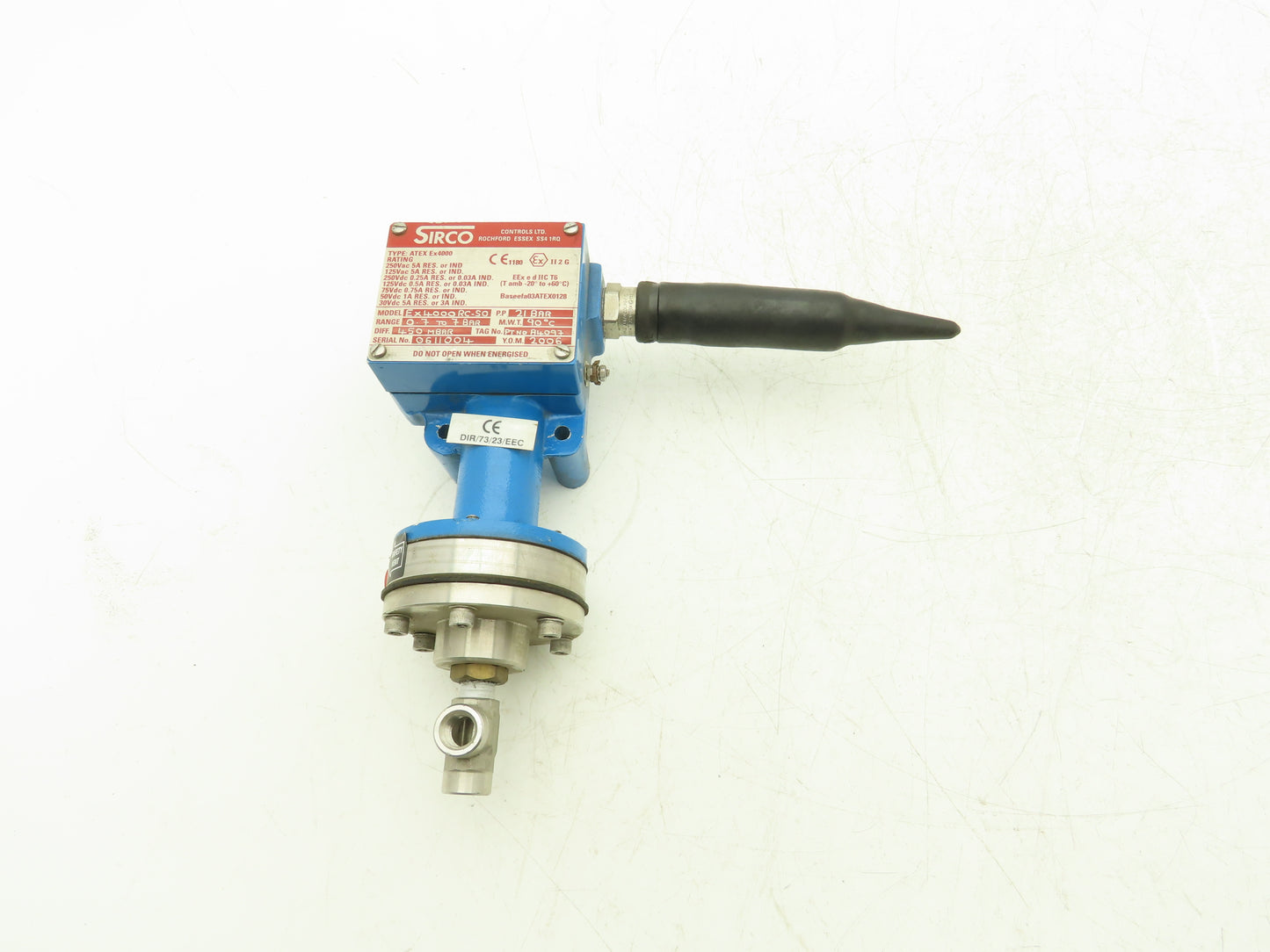 Sirco ATEX Ex4000 Pressure Switch 250V 5A 10-100 psi