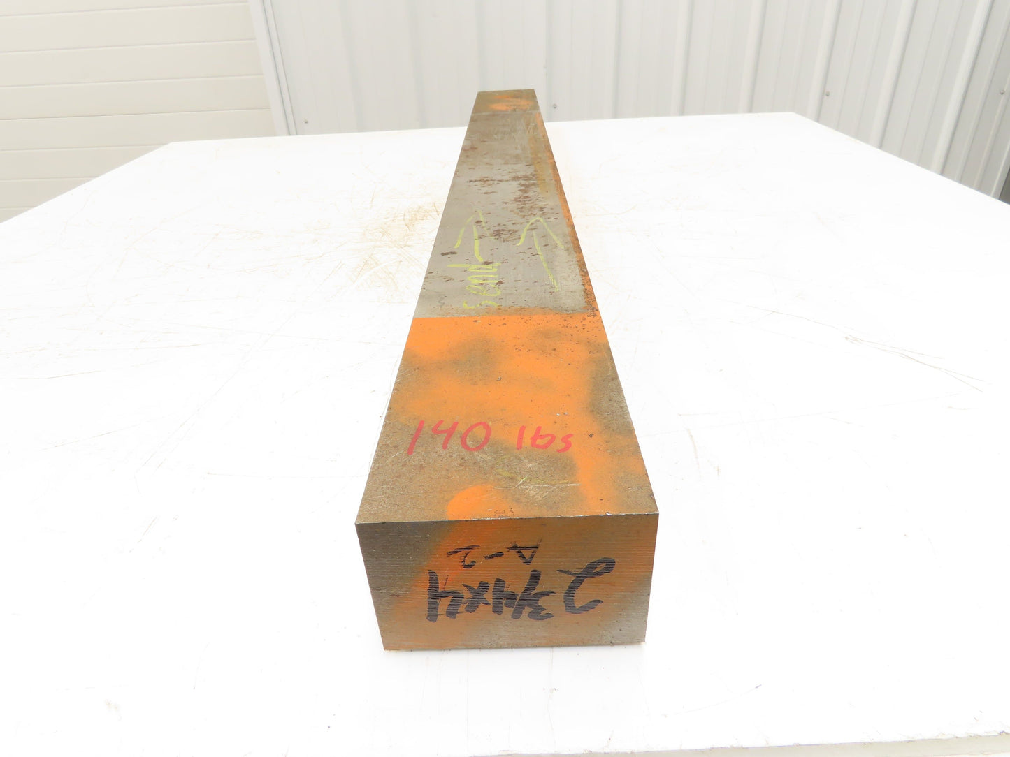 A2 Tool Steel Rectangle Bar 2-3/4"x 4"x 43-3/4" Oversize 140Lbs