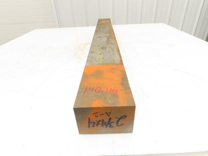 A2 Tool Steel Rectangle Bar 2-3/4"x 4"x 43-3/4" Oversize 140Lbs