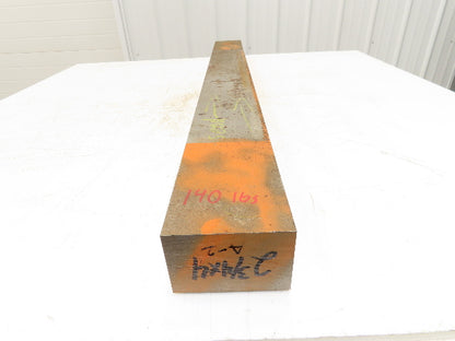 A2 Tool Steel Rectangle Bar 2-3/4"x 4"x 43-3/4" Oversize 140Lbs