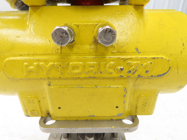 Hytork 71 Pneumatic Air Actuator 1-1/4" Ball Valve Lined