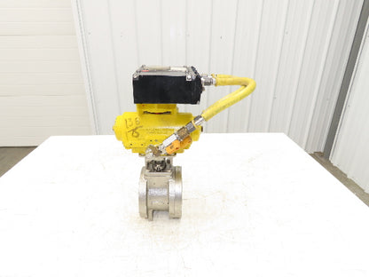 Hytork 71 Pneumatic Air Actuator 1-1/4" Ball Valve Lined
