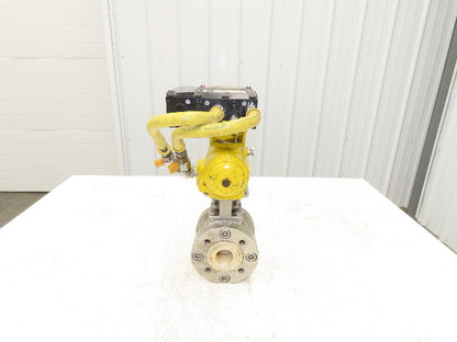 Hytork 71 Pneumatic Air Actuator 1-1/4" Ball Valve Lined