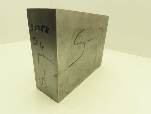 S7 Tool Steel Rectangle Bar 3"x 4-1/2" x 17-1/2" Oversize 70Lbs