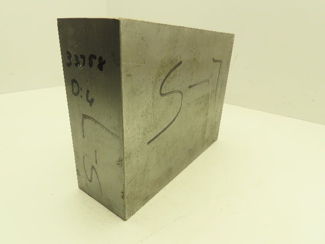 S7 Tool Steel Rectangle Bar 3"x 4-1/2" x 17-1/2" Oversize 70Lbs