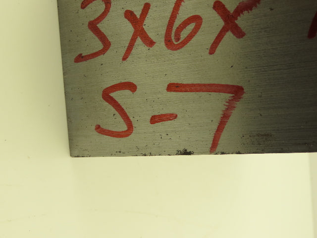 S7 Tool Steel Rectangle Bar 3"x 6" x 9-1/4" Oversize 50Lbs