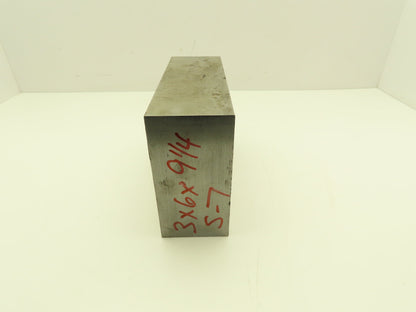 S7 Tool Steel Rectangle Bar 3"x 6" x 9-1/4" Oversize 50Lbs