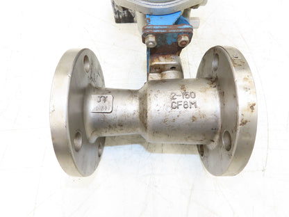 PMV P-2000 Electro-Pneumatic Valve Positioner with 2" ANSI Flange Ball Valve