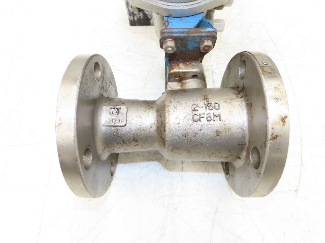 PMV P-2000 Electro-Pneumatic Valve Positioner with 2" ANSI Flange Ball Valve