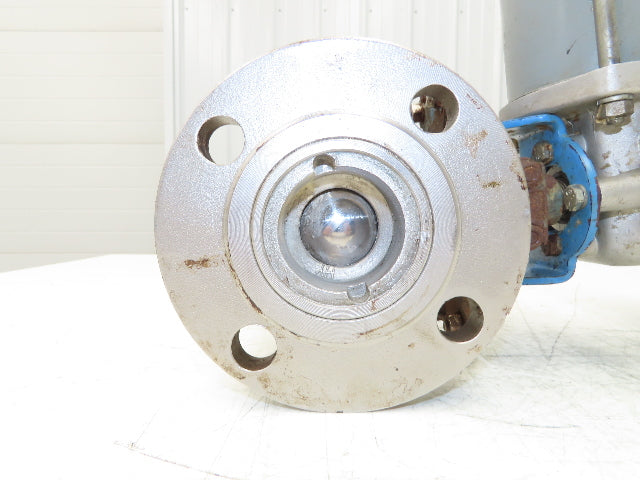 PMV P-2000 Electro-Pneumatic Valve Positioner with 2" ANSI Flange Ball Valve