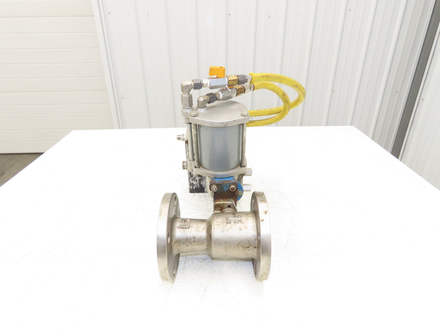 PMV P-2000 Electro-Pneumatic Valve Positioner with 2" ANSI Flange Ball Valve