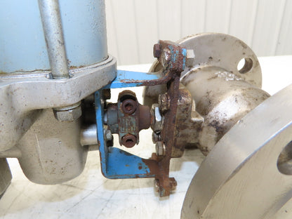 PMV P-2000 Electro-Pneumatic Valve Positioner with 2" ANSI Flange Ball Valve