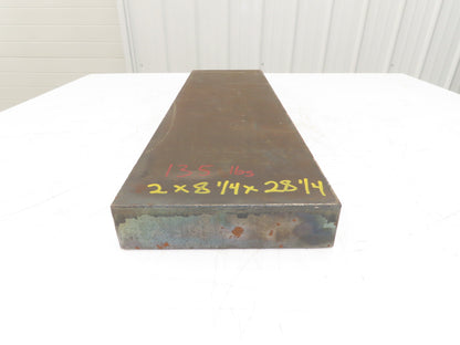 Mild Carbon Steel Rectangle Bar 2"x 8-1/4" x 28-1/4"  135Lbs