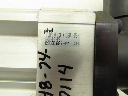 PHD CVAS6V Pneumatic Air Cylinder 63mm Bore 330mm Stroke Rodlok Device