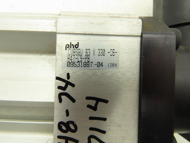 PHD CVAS6V Pneumatic Air Cylinder 63mm Bore 330mm Stroke Rodlok Device