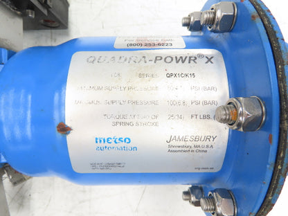 ABB Electro-Pneumatic Valve Positioner with 1" ANSI Flange Ball Valve