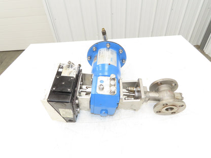 ABB Electro-Pneumatic Valve Positioner with 1" ANSI Flange Ball Valve