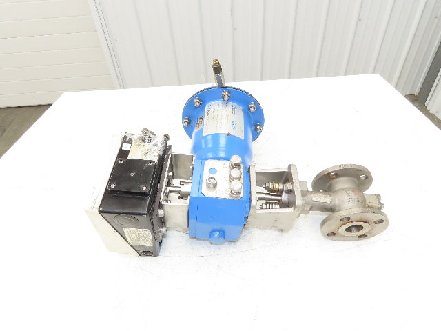 ABB Electro-Pneumatic Valve Positioner with 1" ANSI Flange Ball Valve