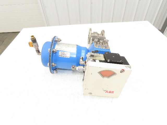 ABB Electro-Pneumatic Valve Positioner with 1" ANSI Flange Ball Valve
