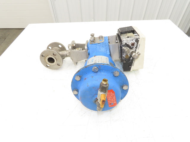 ABB Electro-Pneumatic Valve Positioner with 1" ANSI Flange Ball Valve