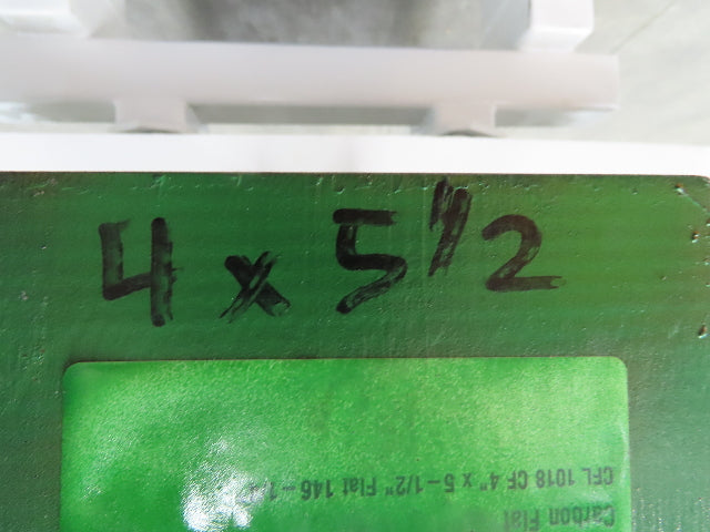 1018 Carbon Steel Rectangle Flat Block 4"x 5-1/2" x 74"  530Lbs