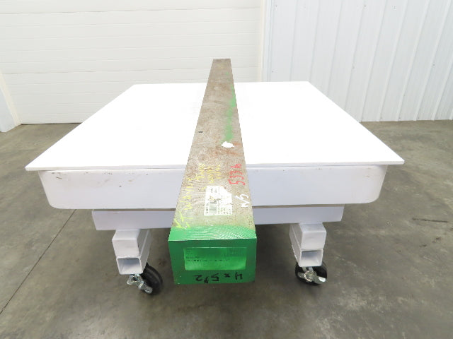 1018 Carbon Steel Rectangle Flat Block 4"x 5-1/2" x 74"  530Lbs