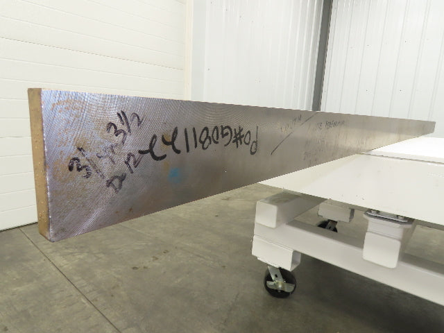 D2 Tool Steel Rectangle Bar 3/4"x 3-1/2" x 114" Oversize 95Lbs