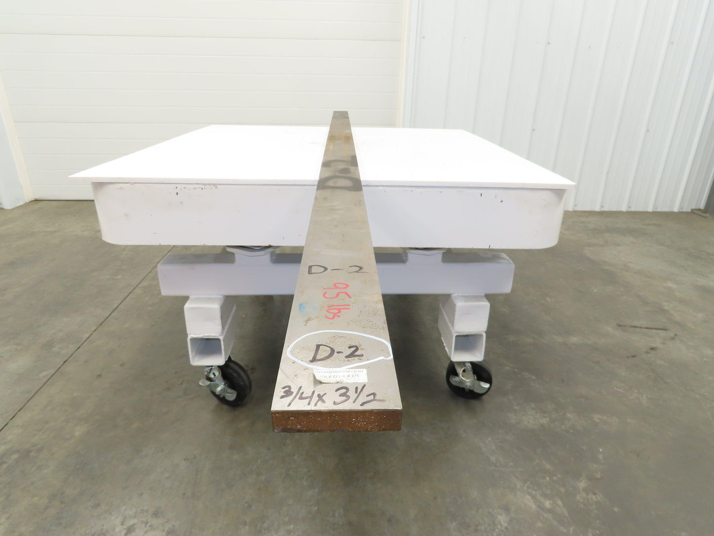 D2 Tool Steel Rectangle Bar 3/4"x 3-1/2" x 114" Oversize 95Lbs