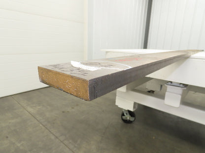 D2 Tool Steel Rectangle Bar 3/4"x 3-1/2" x 114" Oversize 95Lbs