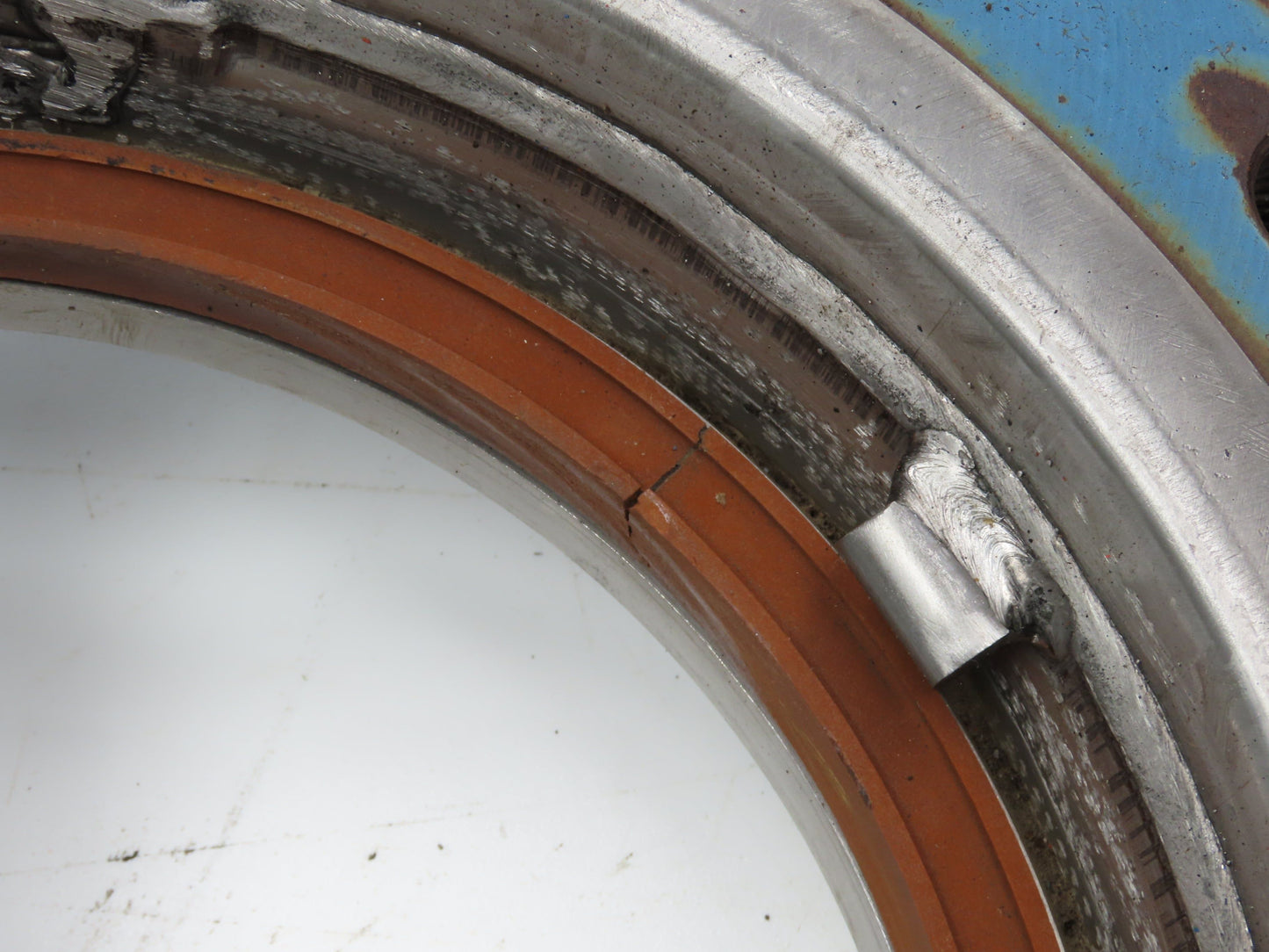 Dezurik 10" Knife Gate Valve 90 degree Crank Rising Stem **BAD SEAL**