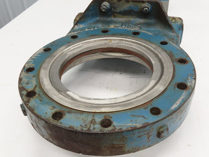Dezurik 10" Knife Gate Valve 90 degree Crank Rising Stem **BAD SEAL**