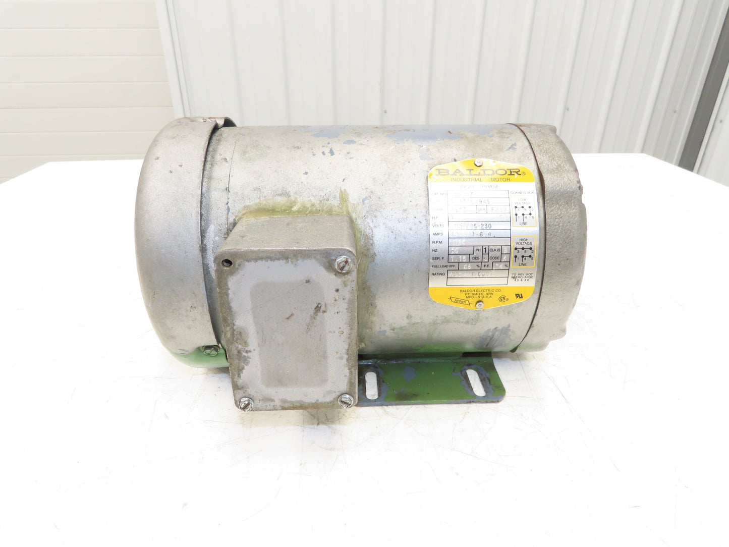 Baldor 35J710X945 AC Pump Motor 1Hp 1725rpm 115/208-230v 1ph 56YZ TE