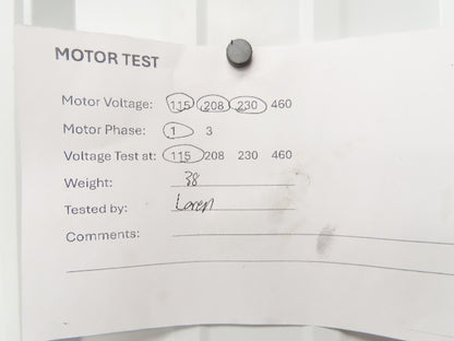 Baldor 35J710X945 AC Pump Motor 1Hp 1725rpm 115/208-230v 1ph 56YZ TE