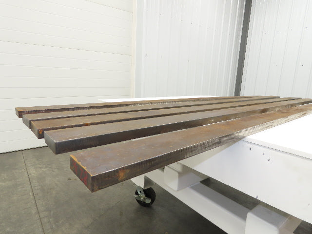 Mild Carbon Steel Rectangle Flat Bar 1"x 3-1/4" x 86" 80Lbs  Lot of 5pcs