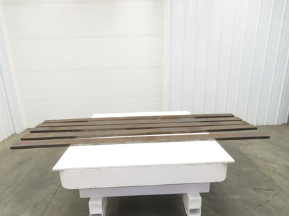 Mild Carbon Steel Rectangle Flat Bar 1"x 3-1/4" x 86" 80Lbs  Lot of 5pcs