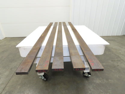 Mild Carbon Steel Rectangle Flat Bar 1"x 3-1/4" x 86" 80Lbs  Lot of 5pcs