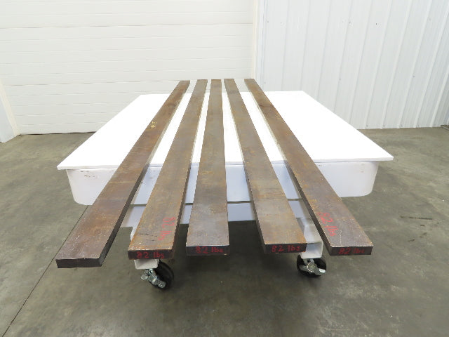 Mild Carbon Steel Rectangle Flat Bar 1"x 3-1/4" x 86" 80Lbs  Lot of 5pcs