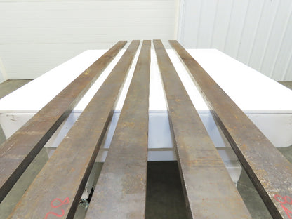 Mild Carbon Steel Rectangle Flat Bar 1"x 3-1/4" x 86" 80Lbs  Lot of 5pcs