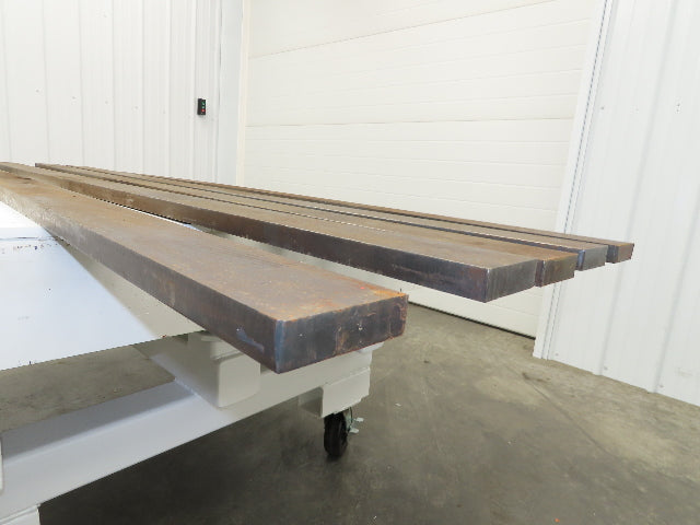 Mild Carbon Steel Rectangle Flat Bar 1"x 3-1/4" x 86" 80Lbs  Lot of 5pcs