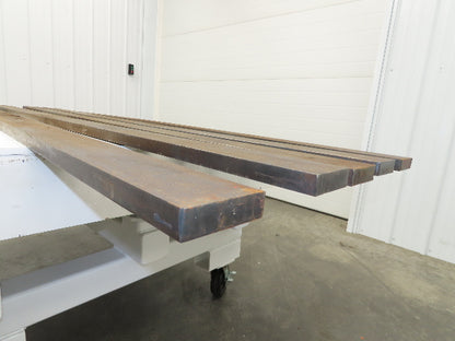 Mild Carbon Steel Rectangle Flat Bar 1"x 3-1/4" x 86" 80Lbs  Lot of 5pcs