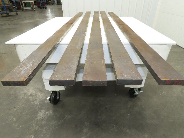 Mild Carbon Steel Rectangle Flat Bar 1"x 3-1/4" x 86" 80Lbs  Lot of 5pcs