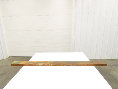 6150 Alloy Steel Rectangle Bar 1-1/2"x 3-3/4" x 64" Oversize 105Lbs  *Rusty*